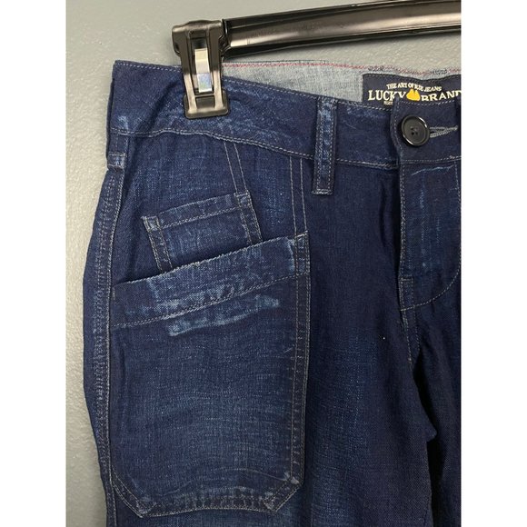 LUCKY BRAND Size 0/25 Blue Jeans Rancher Trouser Wide Leg NEW NWT - Picture 12 of 12